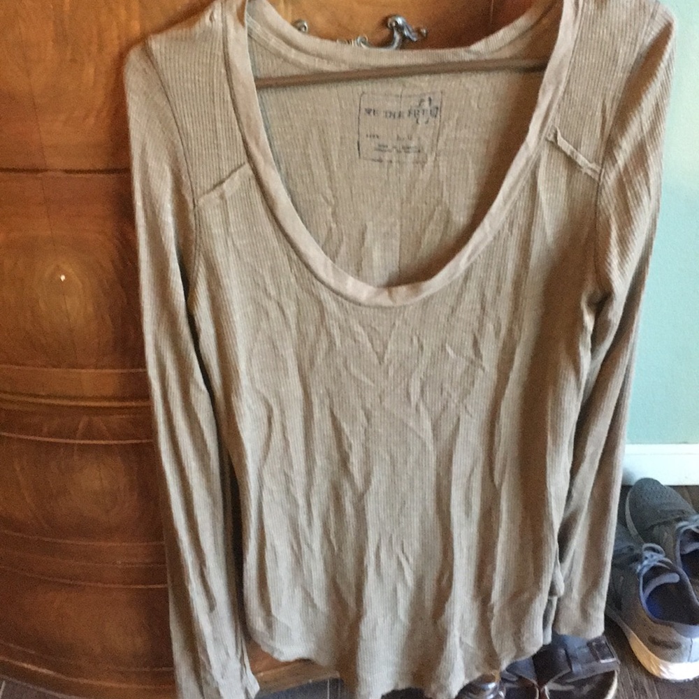 Long sleeve cotton T-shirt